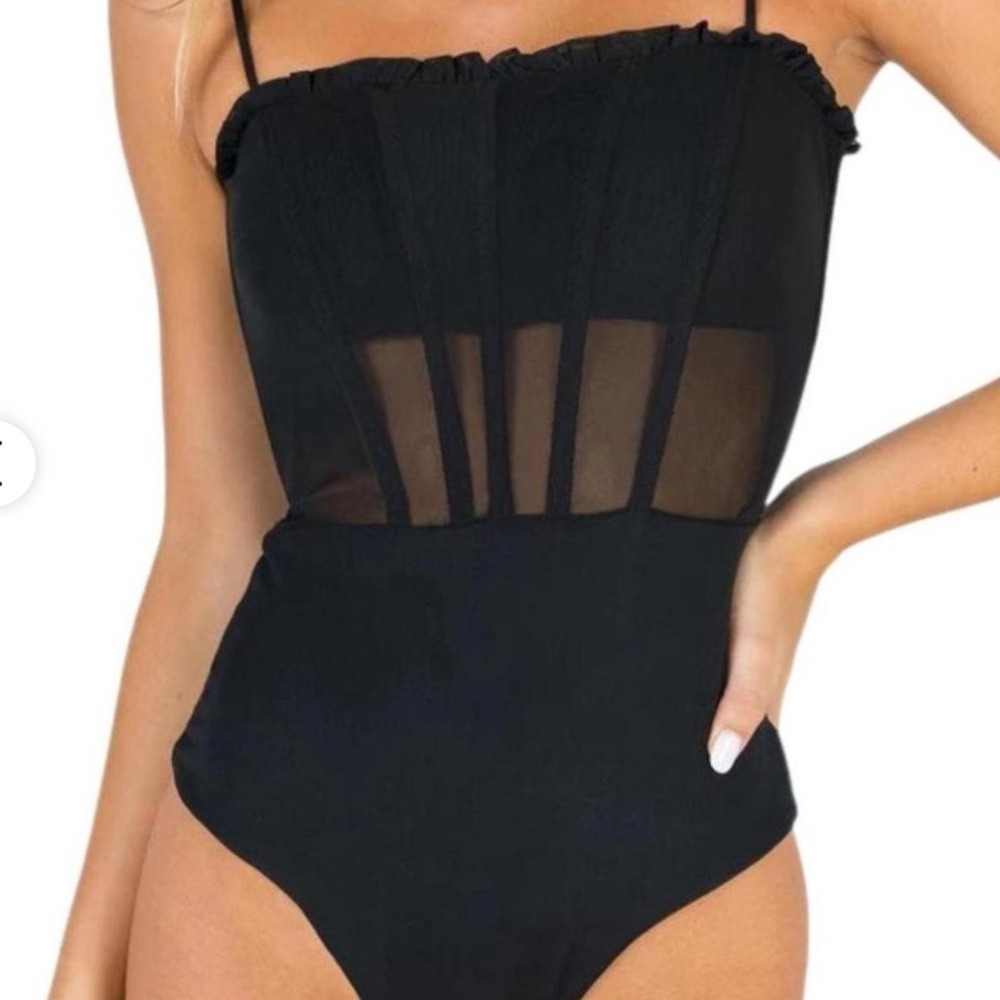 Black Princess Polly Bodysuit Size 4